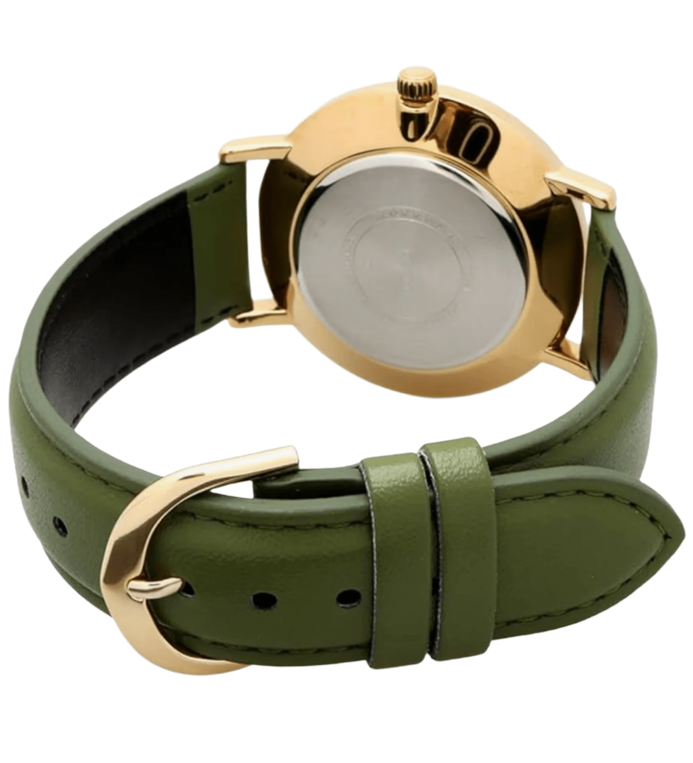 Casio MTP - VT01 Series Quartz Men's Watch, Gold x Green Leather MTP - VT01GL - 3B