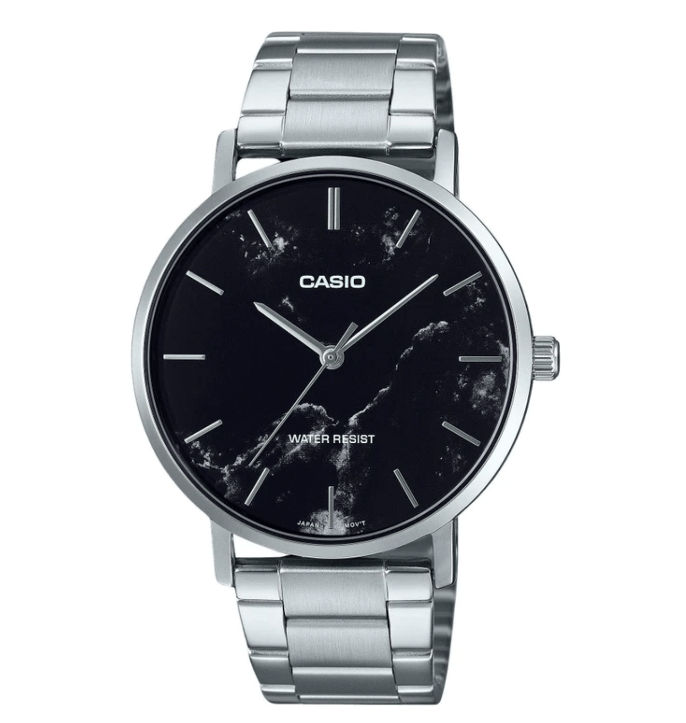 Casio Series Quartz Men's Watch, Black Marble MTP - VT01DM - 1A