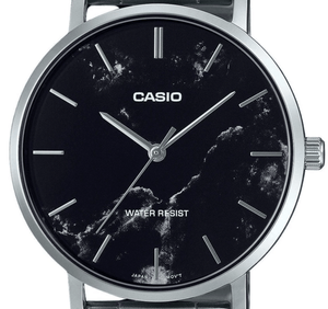 Casio Series Quartz Men's Watch, Black Marble MTP - VT01DM - 1A