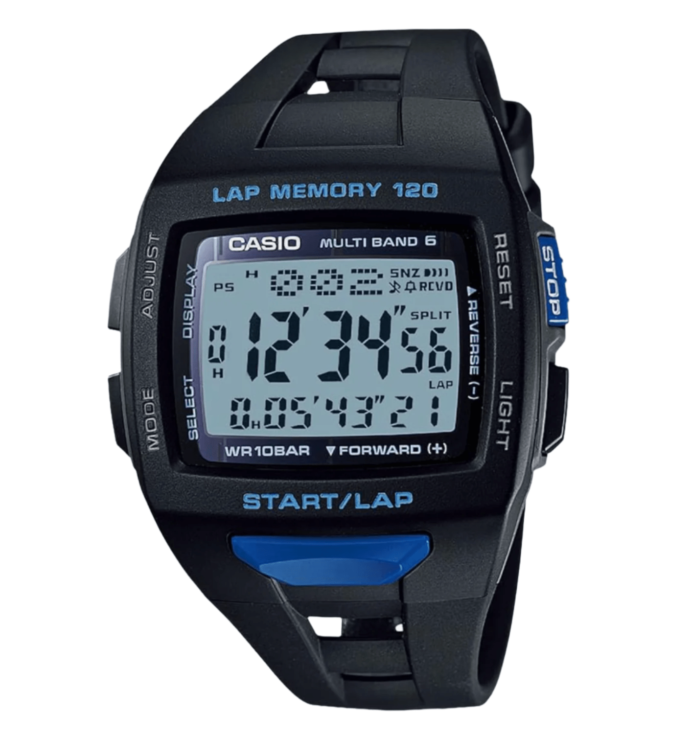 Casio STW - 1000 Watch, Casio Collection, black/blue