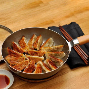 Chitose Induction Iron Frying Pan With Glass Lid 24cm