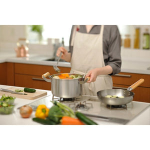 Chitose Stainless Steel Small Stock Pot (IH Compatible) 6 - quart/5L