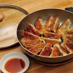 Chitose Wooden - Handle Induction Deep Iron Frying Pan 28cm