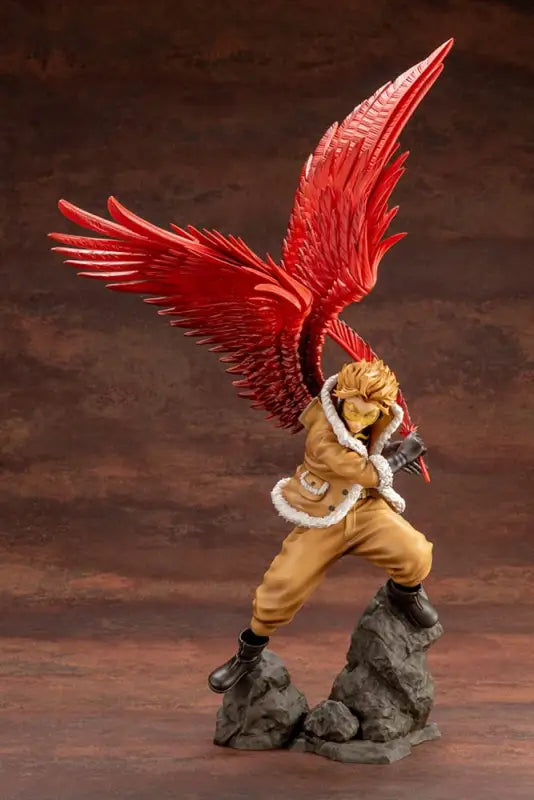 42.5cm KOTOBUKIYA Artfx J Hawks 1/8 Figure My Hero Academia, detailed wings, designed for display enthusiasts