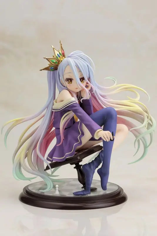 155mm Kotobukiya Japan No Game No Life White 1/7 PVC Figure, chessboard base, designed for collectors