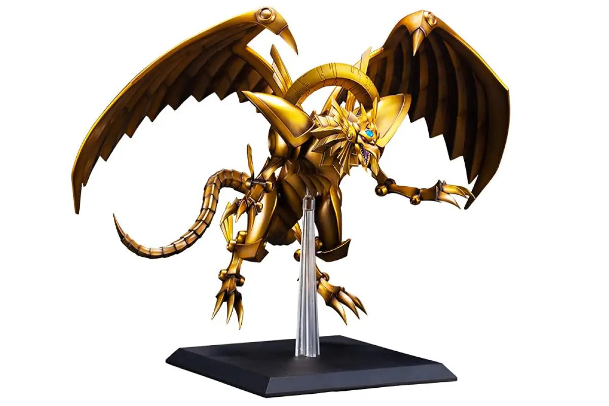 Kotobukiya The Winged Dragon of Ra Egyptian God Statue, 50cm, golden design, ideal for Yu-Gi-Oh! collectors