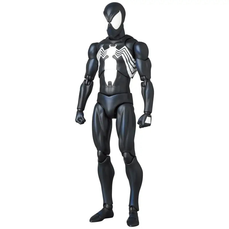 6.3in MEDICOM Mafex Spider-Man Black Costume Comic Ver. Figure, comic-accurate design, designed for Marvel fans