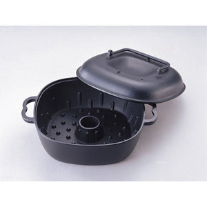 Iwachu Cast Iron Yakiimo Baked Sweet Potato Pot With Lid 31cm, durable cast iron cookware, ideal for roasting sweet potatoes