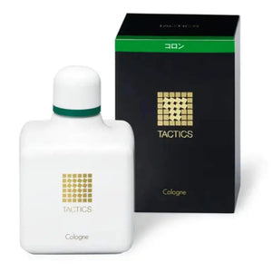 Close-up of Shiseido Tactics Cologne L Green Floral Fragrance 240ml, featuring elegant square bottle for refined application