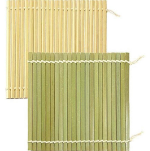 Umezawa Oni Sudare Bamboo Mat 27cm laid flat, perfect for sushi and datemaki preparation