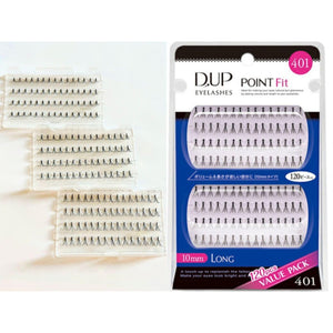 D - Up Point Fit 401 False Eyelashes Pack of 120 - Natural Look and Comfort