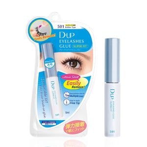 D - Up Super Fit Eyelash Glue 501N for Long - Lasting Lash Hold