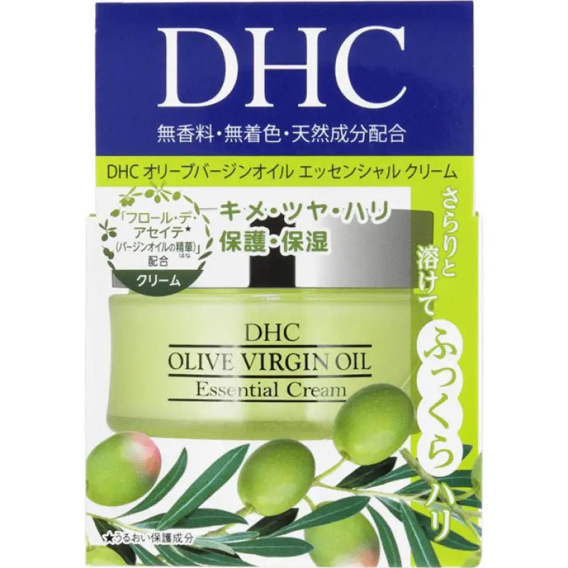 Dhc Olive Virgin Oil Essential Cream Fragrance - Free & Coloring - Free 32g - Japanese Facial Care