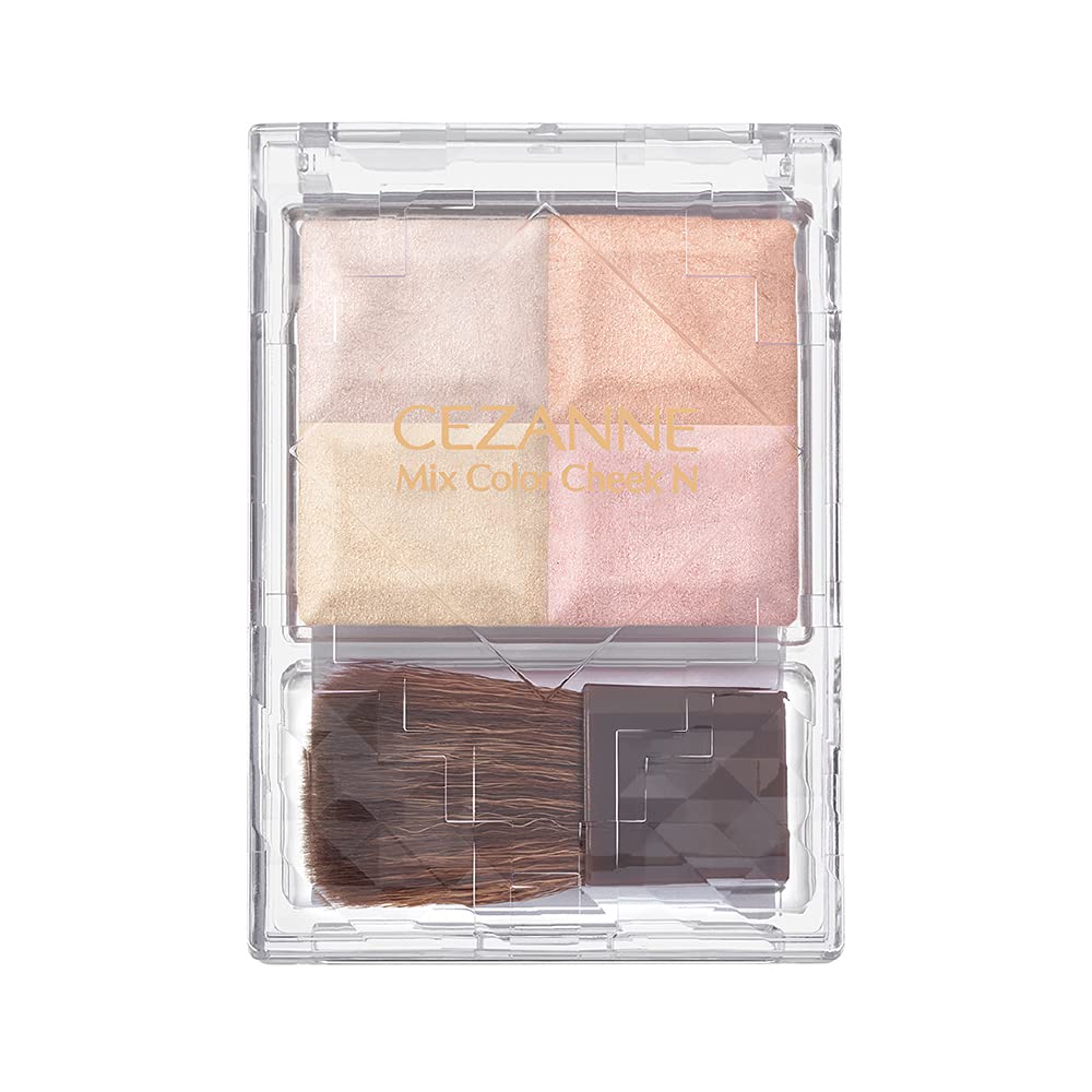 Cezanne 4 - Color Natural Shine N10 Pale Highlight 7.1G Mixed Cheek Palette