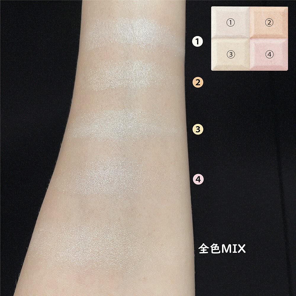 Cezanne 4 - Color Natural Shine N10 Pale Highlight 7.1G Mixed Cheek Palette