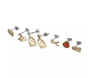 Disney Alice in Wonderland Earrings Set Silhouette & Variety