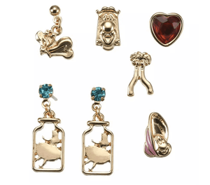 Disney Alice in Wonderland Earrings Set Silhouette & Variety