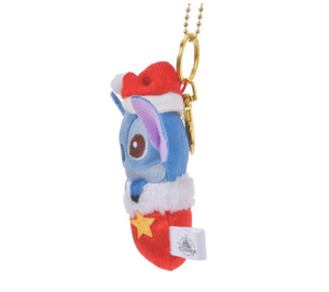 Disney Christmas Stitch Plush Keychain Sock Regular