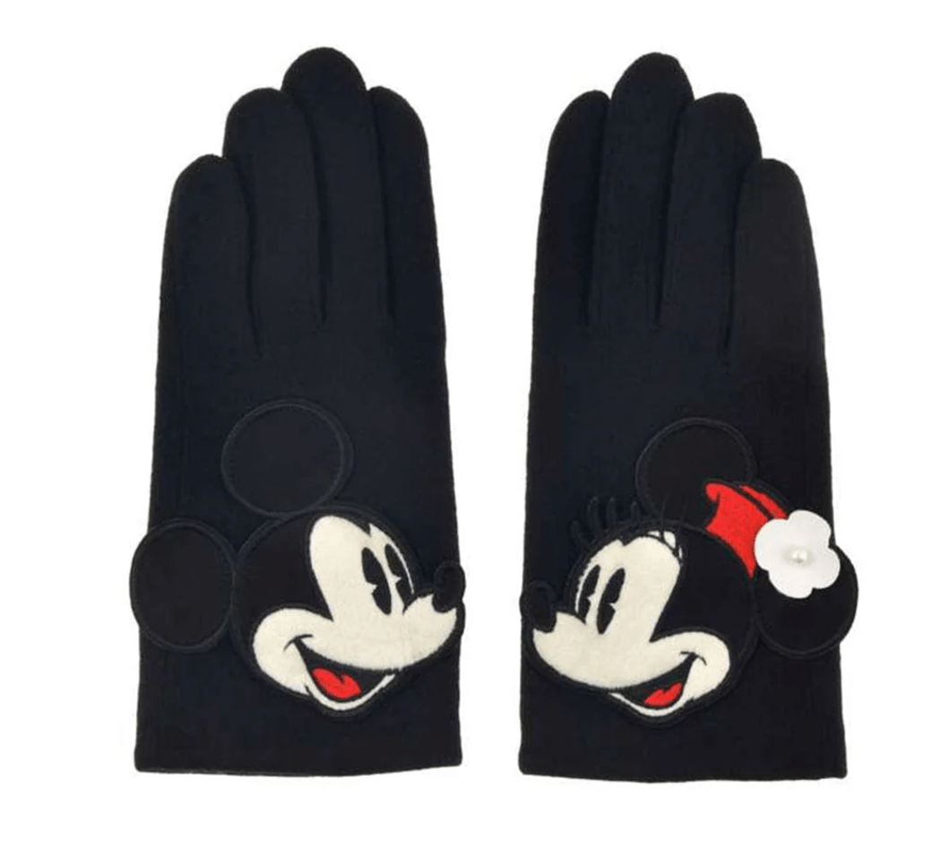 Disney Mickey & Minnie Winter Gloves Black: A Warm Embrace of Magic and Style