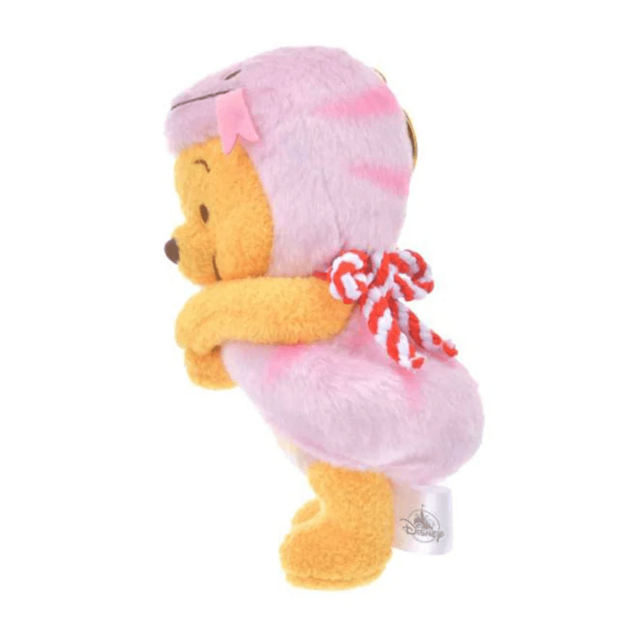 Disney Winnie the Pooh Plush Keychain New Year 2025 Pink