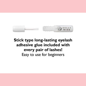 Dolly Wink Easy Lash No.18 Sophisticated Sheer Brown Eyelashes by Koji