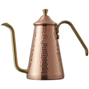 Kalita Copper Gooseneck Kettle Slim Hand Drip Coffee Pot 700ml - YOYO JAPAN