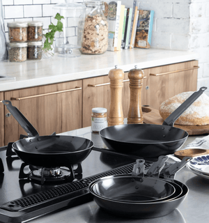 Endo Shoji Tkg 18cm Iron Frying Pan for Uniform Heat Conduction 0.67kg