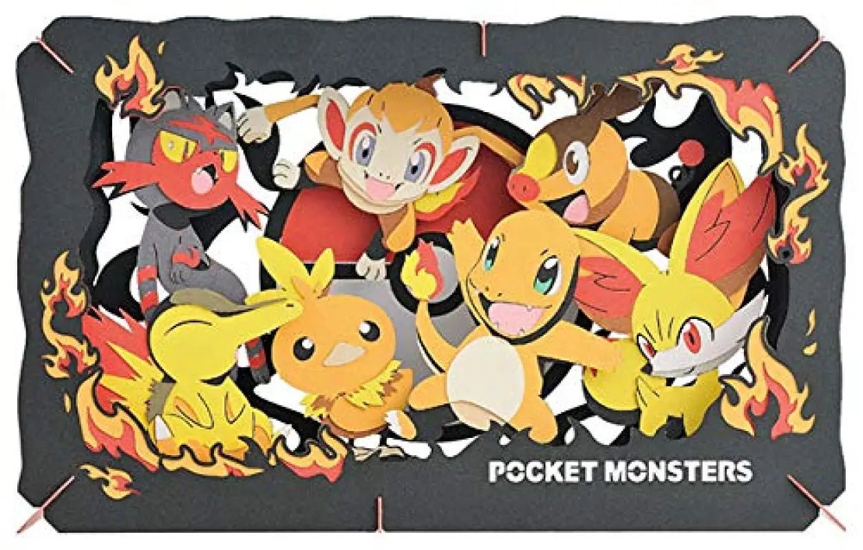 ENSKY Paper Theater Pt - L07 Pokemon Type Fire
