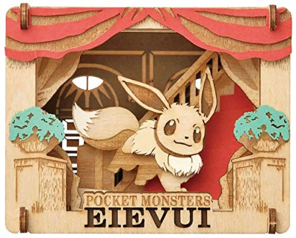 ENSKY Paper Theater Pt - W06 Wood Style Pokemon Eevee