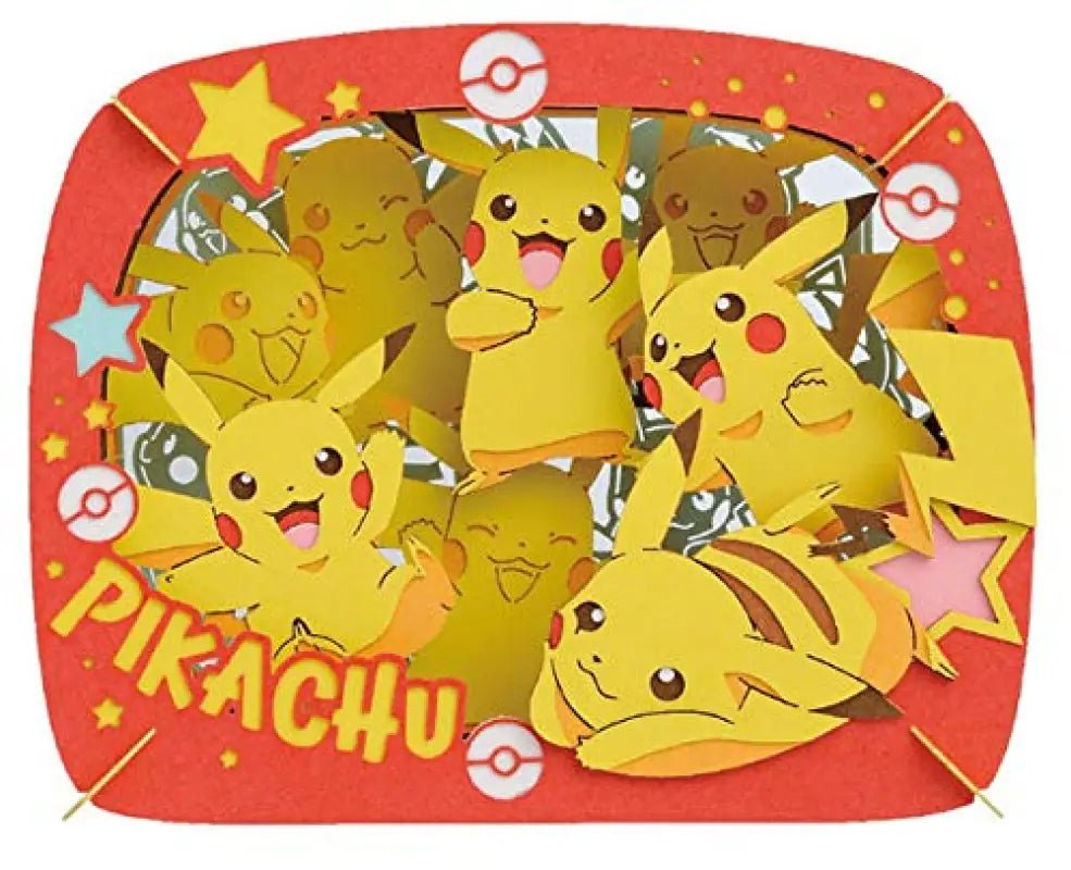 Ensky Ptc - 203 Paper Theater Pokemon Pikachu Japanese Pikachu Stickers Pokemon Decal