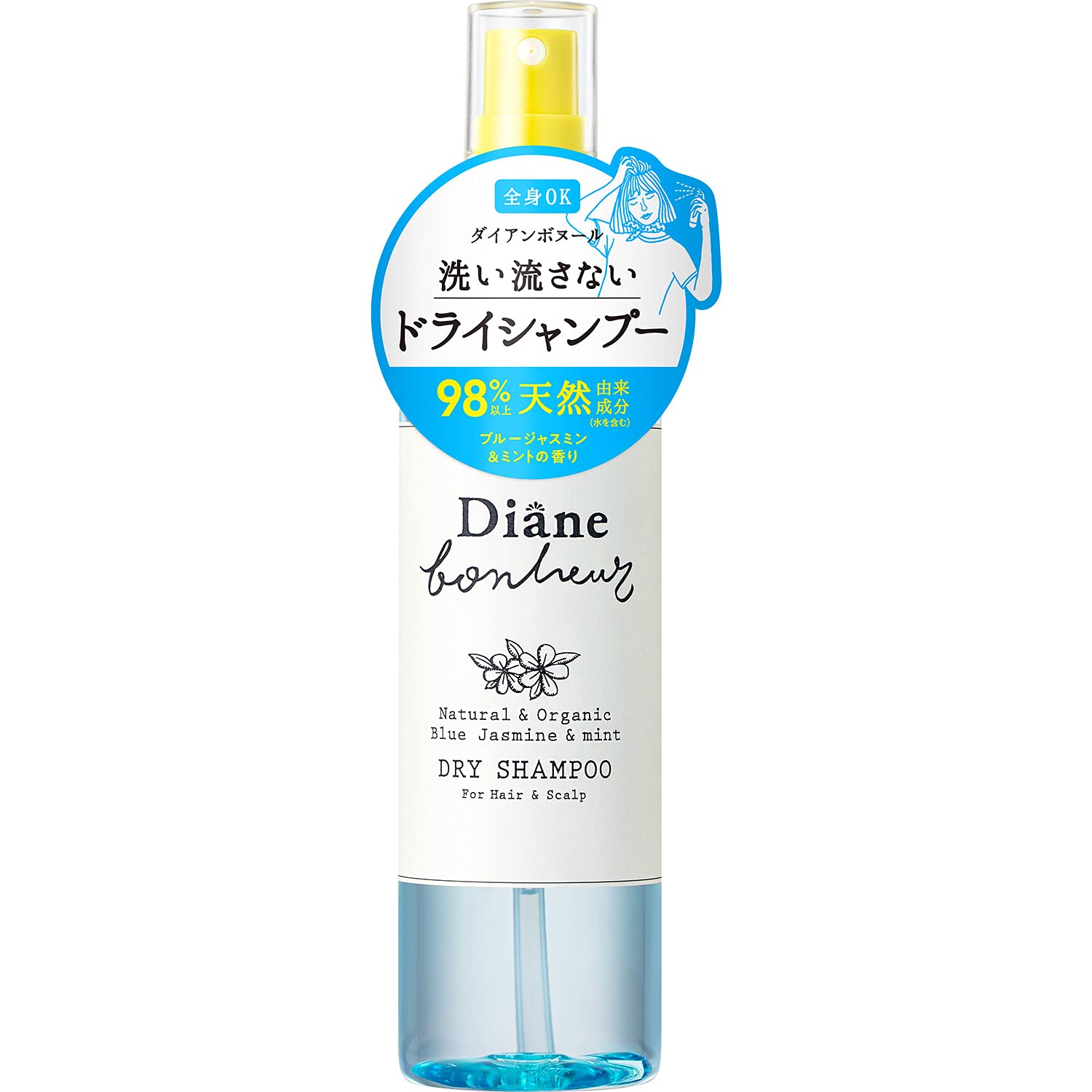 Diane Bonheur Dry Shampoo Blue Jasmine & Mint 120ml