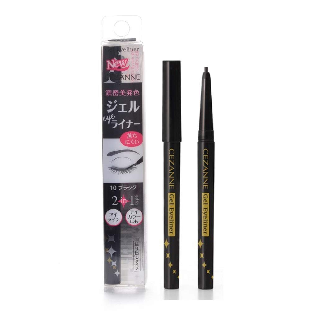 Cezanne Gel Eyeliner in 10 Black 0.1G โ Long - lasting Eye Makeup