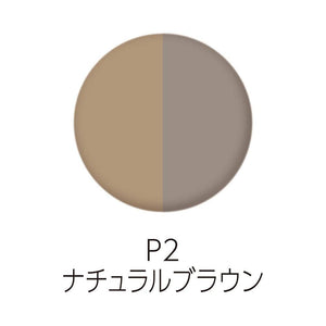 Cezanne Natural Brown Powder Eyebrow P2 2.0g With Tip & Brush Glam β Pack of 1