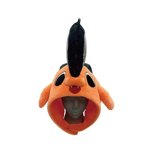 One size Chainsaw Man Kigurumi Hat Pochita, polyester material, designed for unisex wear
