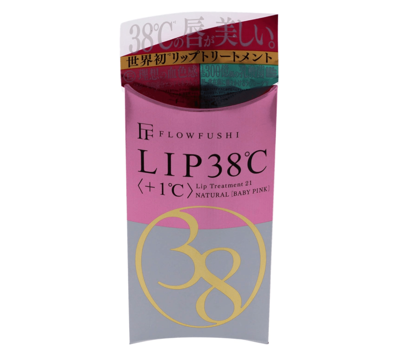 Flowfushi 38 Degree Lip Care Treatment Baby Pink 0.2 Oz