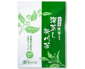 100g Kunitaro Fukamushi Kakegawacha Bag, rich taste, designed for tea enthusiasts