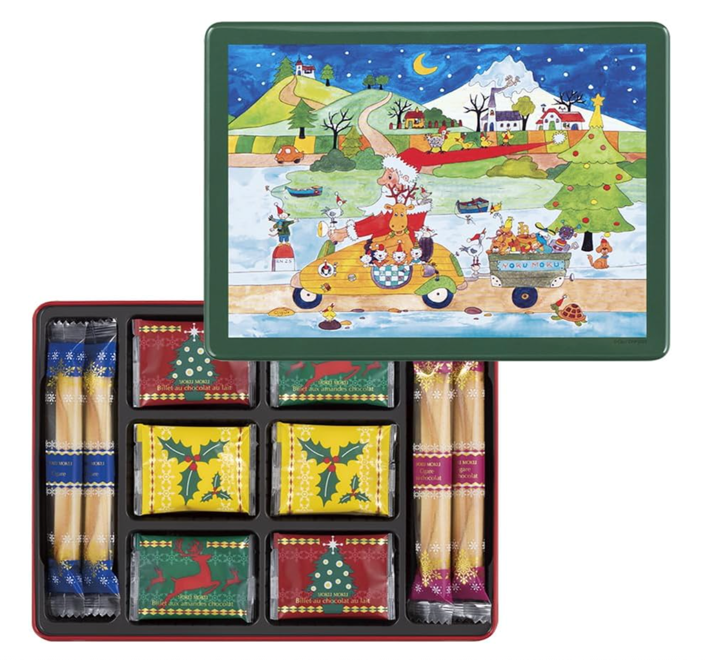 YOKUMOKU Sweets, Assorted 5 Types, 30 Pieces, elegant tin packaging, ideal for holiday gifting