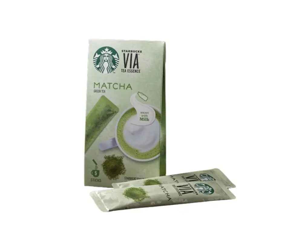 Starbucks Via Tea Essence Matcha, 5 Sticks, premium matcha, ideal for lattes