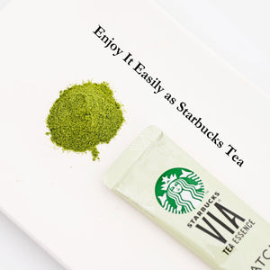 5 Sticks Starbucks Via Tea Essence Matcha with balanced sweetness, offering cafe-quality taste