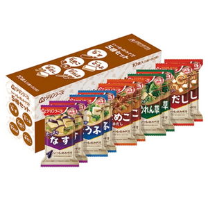 10 Servings Amano Foods Freeze Dried Seaweed Soup Assortment, freeze-dried packets, designed for convenient preparation