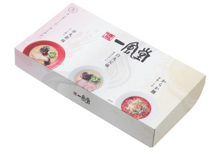 3-pack Ippudo Souvenir Ramen 3 Types Set (White x 1 Red x 1 Karaka x 1), signature flavors, designed for ramen enthusiasts