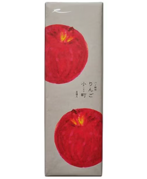 Close‑up of Ragno Sasaki Ringo Komachi apple snack, chewy texture, premium Aomori apples