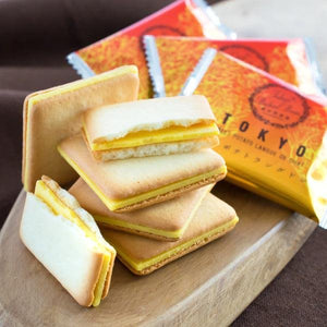 Tokyo Baked Base Sweet Potato Langue de Chat Cookies in 20 Pieces, individual wrapping, perfect for on-the-go treats