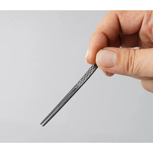 7 Piece Todai Black Oxide Steel Wagashi Pick Fork Set, lightweight design for sharing Japanese sweets