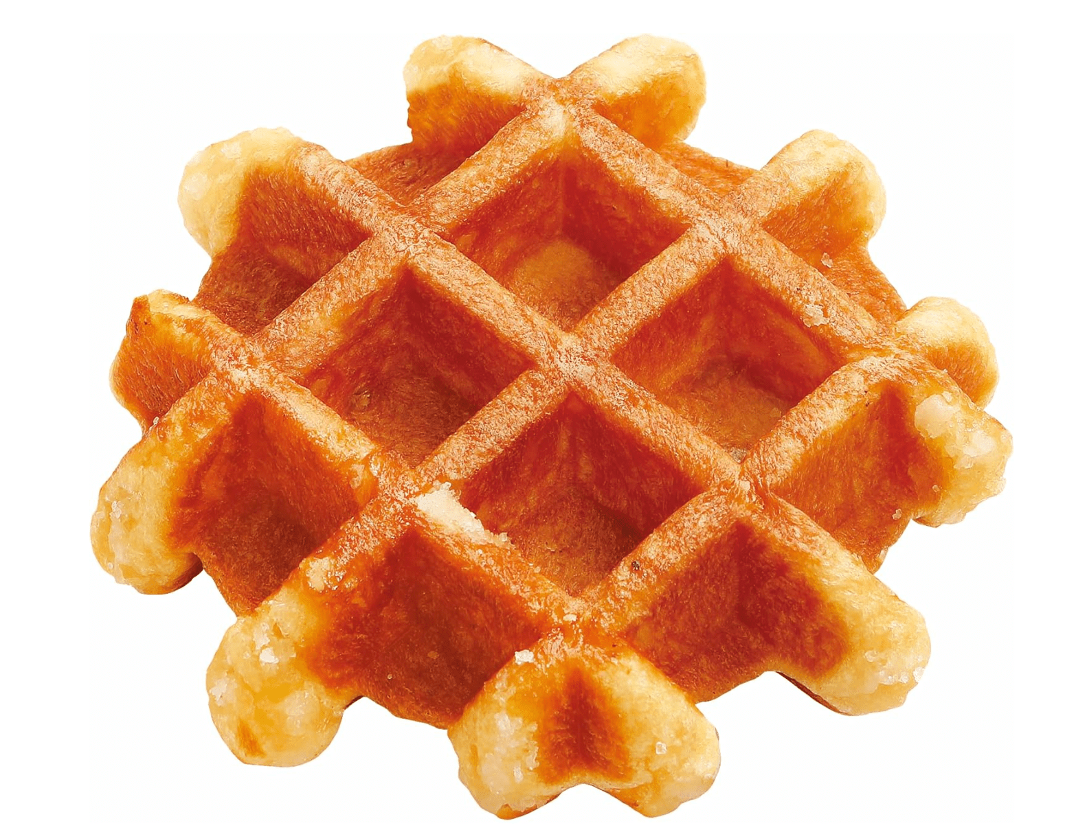 Pack of 6 Manneken Belgian Waffles, soft texture, designed for easy enjoyment