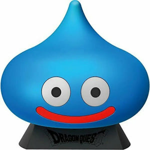 Hori PS4 Corresponding Dragon Quest Slime Controller for PS4 on pedestal, iconic Slime design, perfect for display