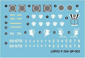 Great Wall Hobby Air Self Defense Force Fighter F - 35a With One Pilot Figure Plas