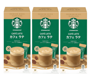 Starbucks Creamy Cafe Latte Premium Mixes (Pack of 3), instant sticks, creamy texture, ideal for home latte preparation