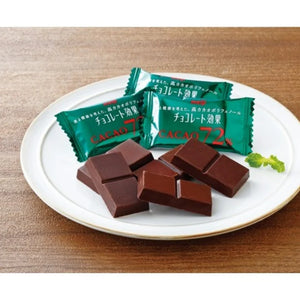 Close-up of Meiji Chocolate Effect Cacao 72% Large Capacity 1kg, featuring bittersweet flavor for satisfying treats