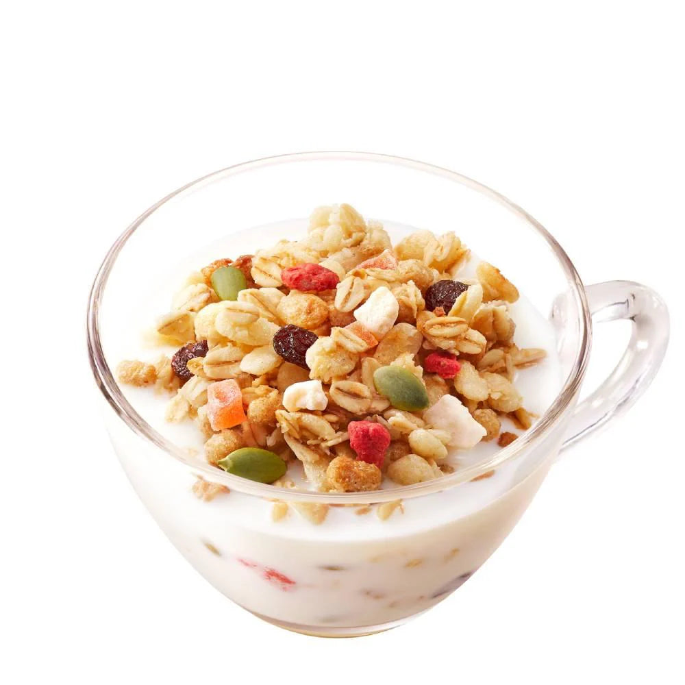 17 oz Frugra Fruit & Granola - Crunchy Cereal with Dried Fruit & Seeds, vitamin-enriched, designed for family wellness